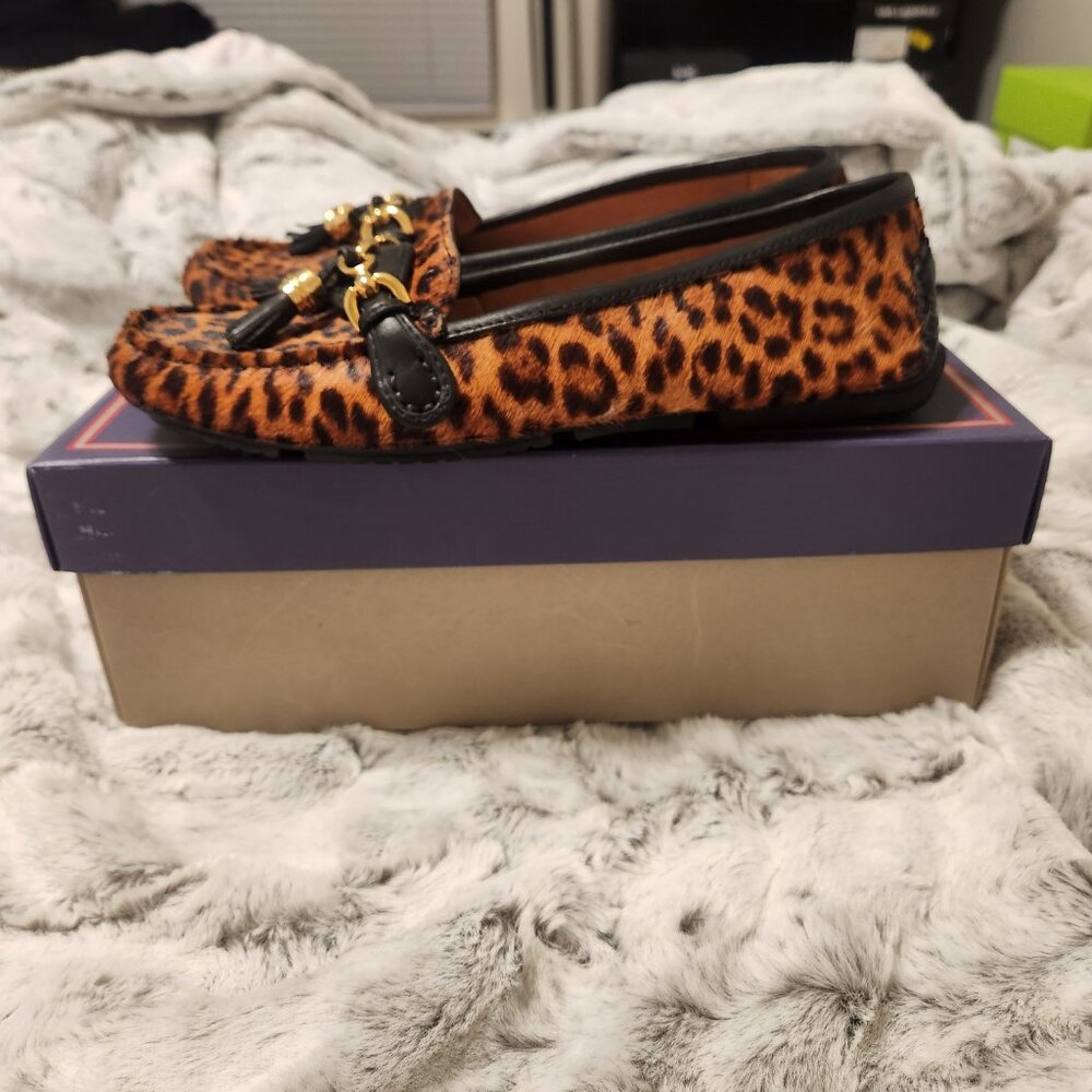 Flag Ltd. “Morgan” Tassel Loafers – Leopard Print – Women’s Size 8.5M - Picture 5 of 6